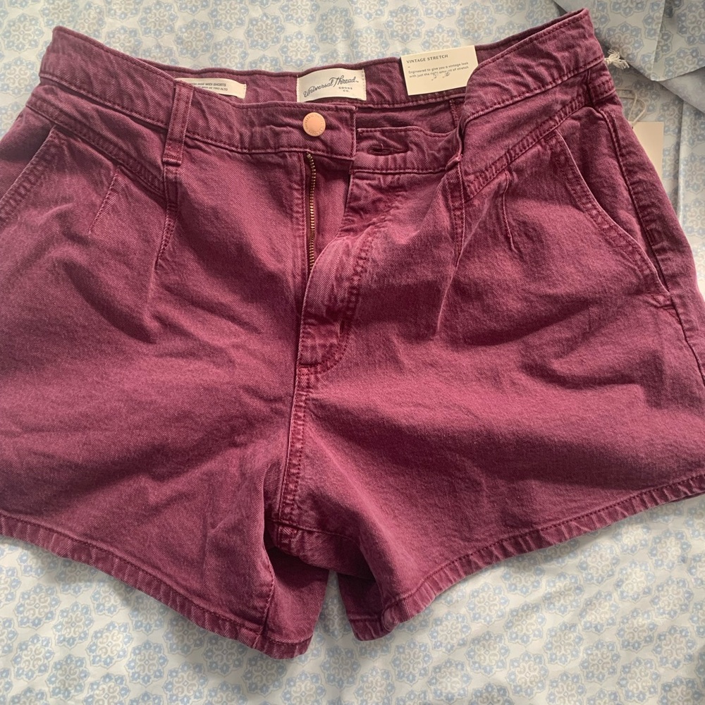 Universal Thread size 12 purple high rise midi shorts